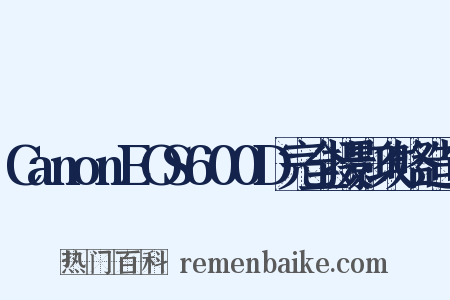 CanonEOS600D完全摄影攻略造句是什么意思的图片